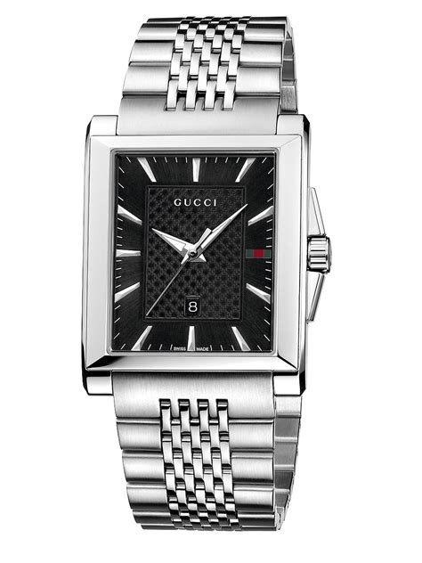 gucci watch two tone silver face rectangular|Gucci Rectangle Wristwatches for sale .